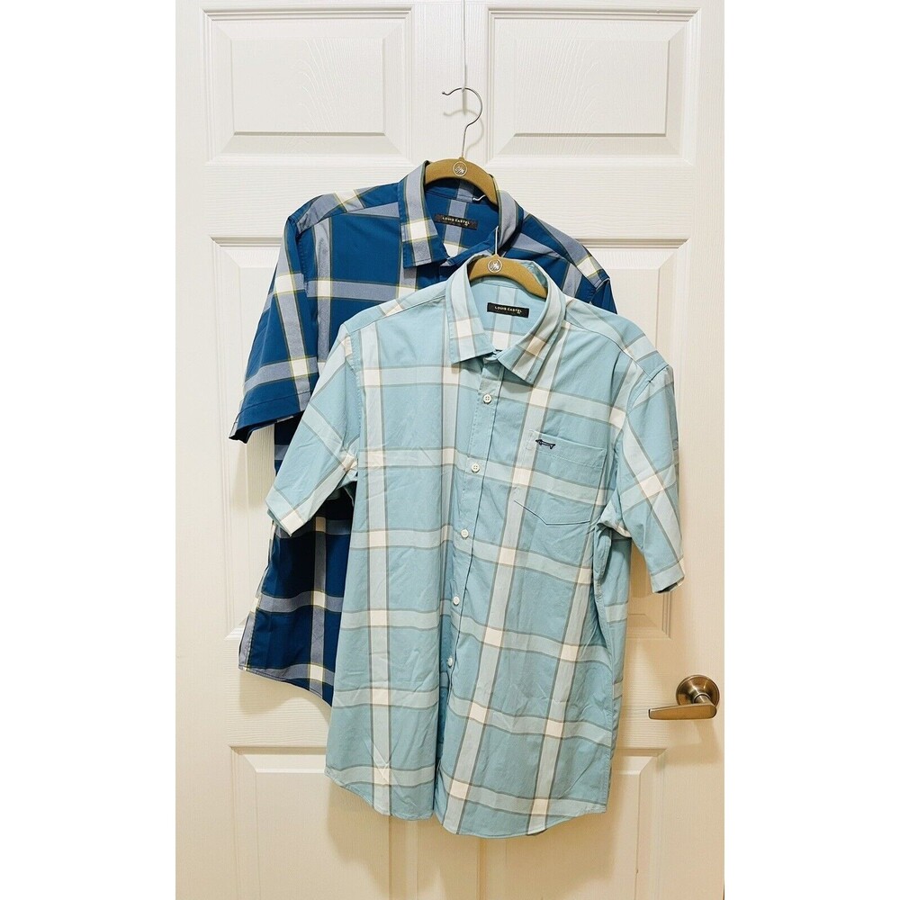 Louis Castel Men's Golf Shirt Button Size 110 L Lot of 2